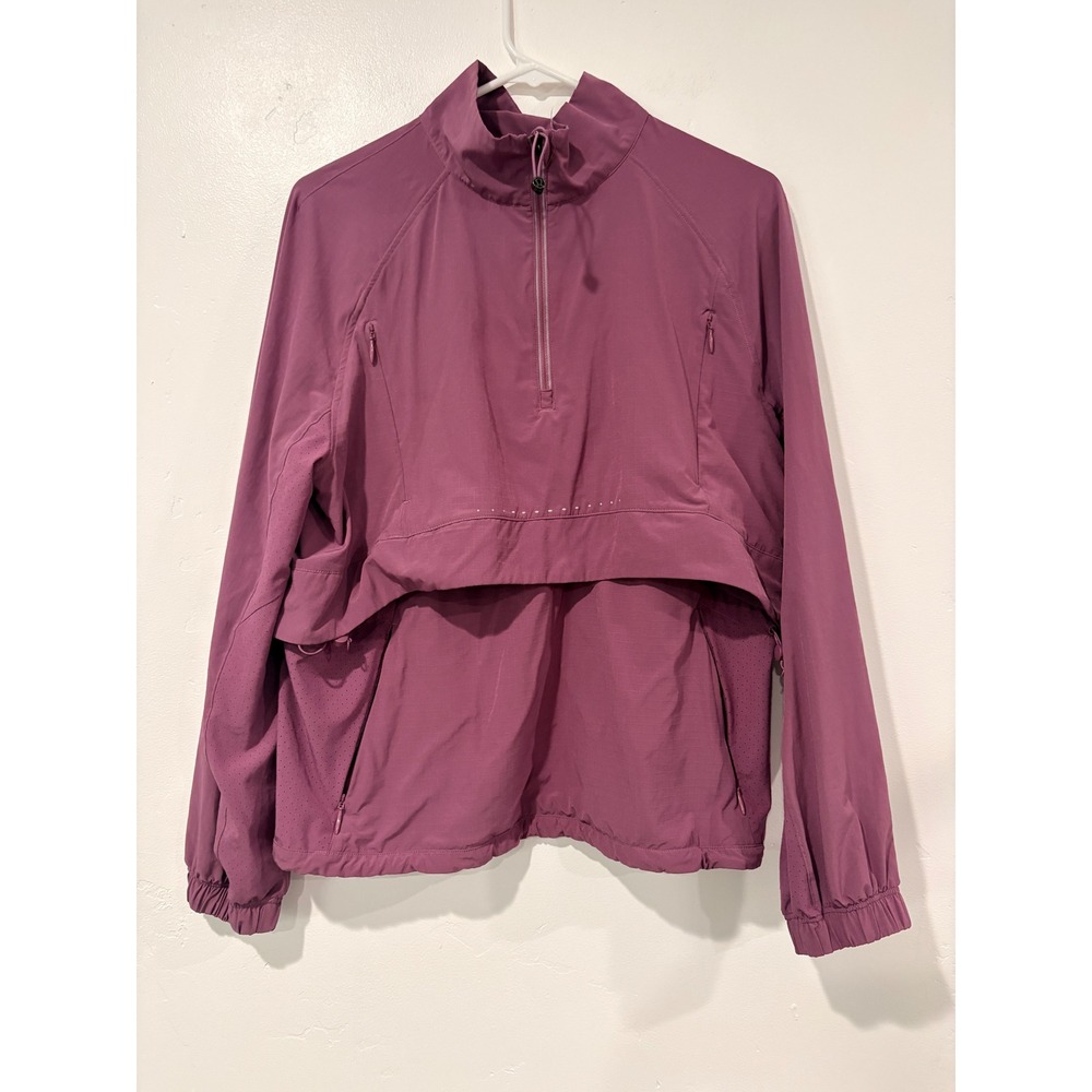 Lululemon Break a Trail Half Zip Pullover Jacket Magenta Purple Women Size 8 - Picture 2 of 4